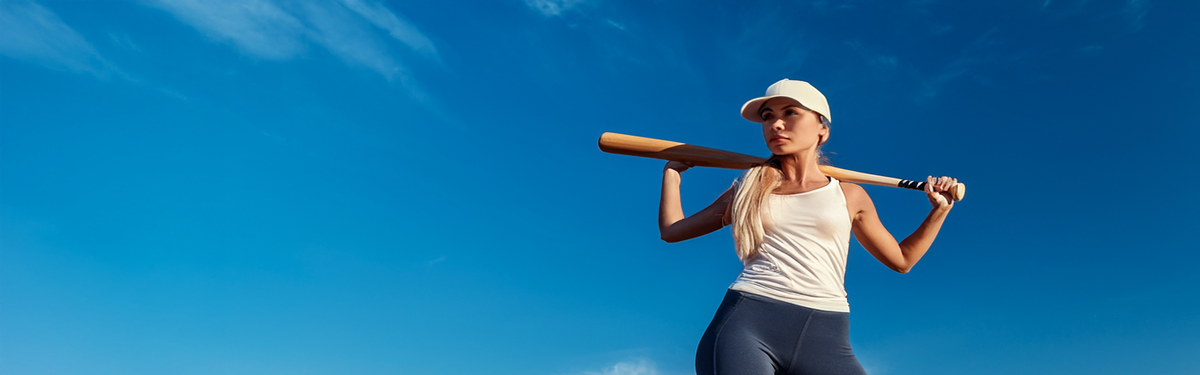 Baseball batter preparing to hit ball