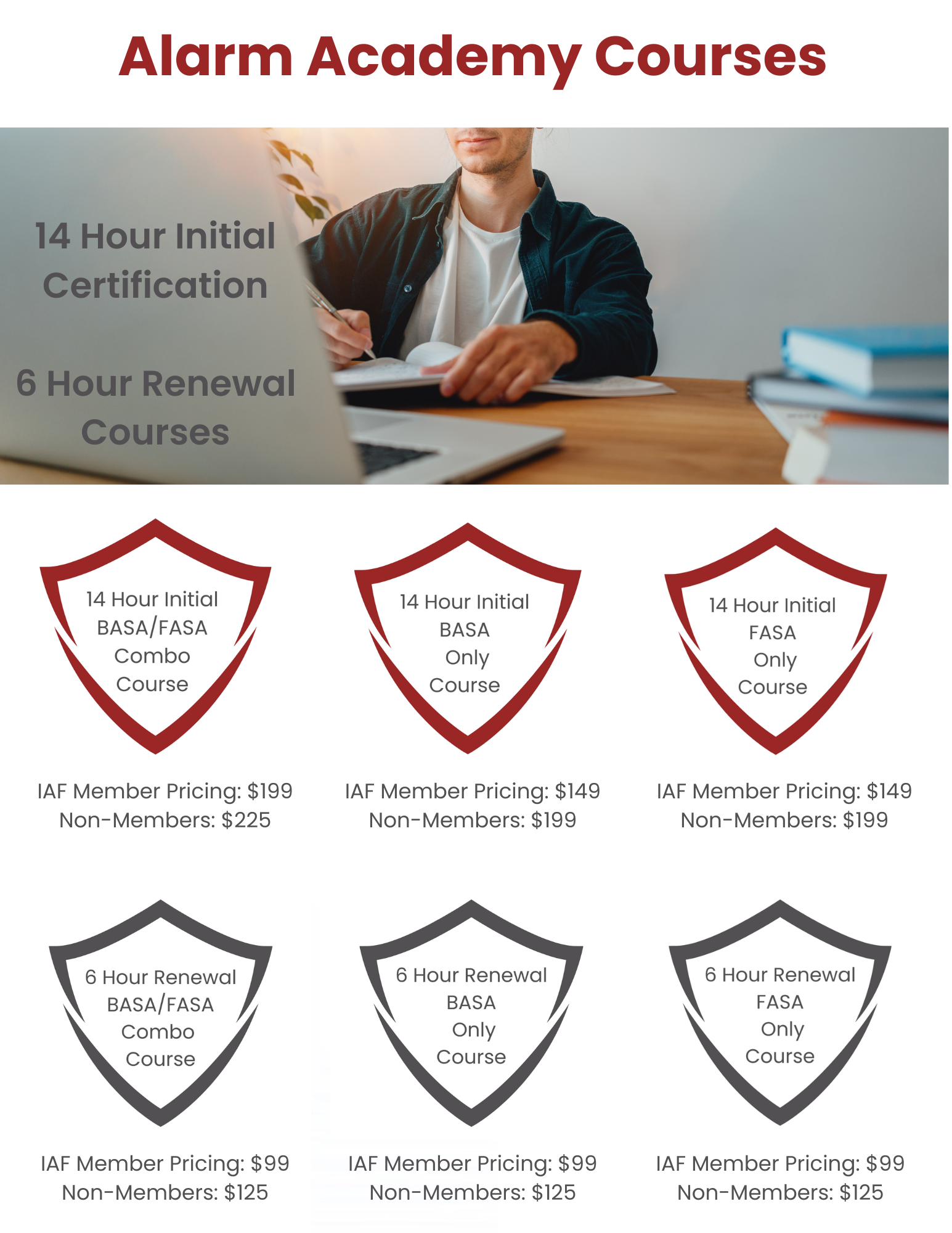 Course Catalog Alarm Academy